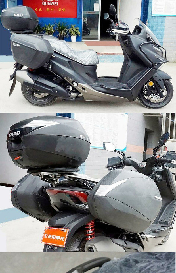 Gwangyang CT250 bên hông hộp phía sau hộp khung SHAD Xiade 39 hộp đuôi 48 tựa lưng sửa đổi khung sườn bên khung - Xe gắn máy phía sau hộp thùng chứa đồ xe máy