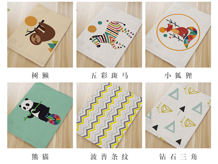 Dày hai lớp vườn bông placemat chống bỏng cách nhiệt pad vải placemat coaster bảng mat pad pad bát trà bát mat