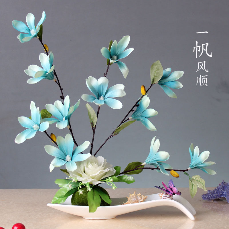 Wind Sail Modelling Overall Simulation Floral Art Pendulum Pieces Home Living Room Office Desktop Decoration Floral Opening Gifts