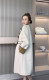 2024 ພາກຮຽນ spring ແລະດູໃບໄມ້ລົ່ນໃຫມ່ເກົາຫຼີແບບ Hepburn ຂະຫນາດນ້ອຍແບບ Hepburn ຄວາມຍາວກາງສອງຂ້າງ Cashmere Wool Cloak Coat ສໍາລັບແມ່ຍິງ