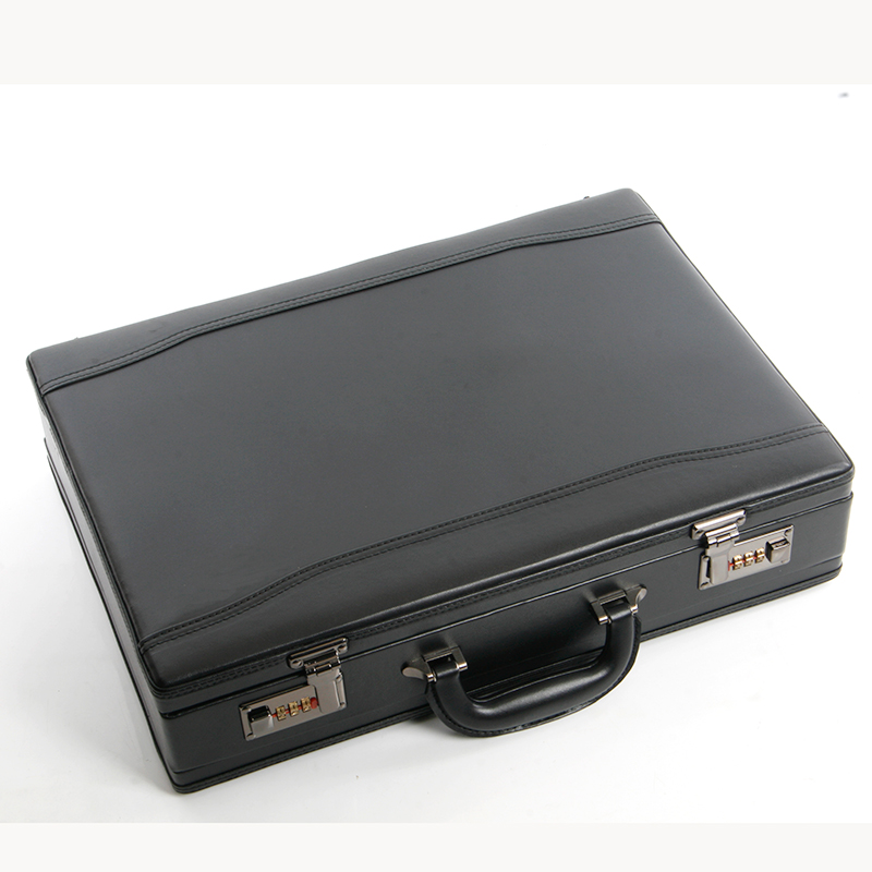Portable password money box, briefcase, retro suitcase, male business computer box, file box, toolbox, lawyer business box
