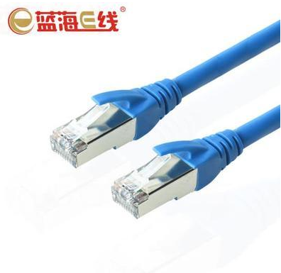 Blue Ocean E6 network line super six double-screen shielded pure copper gigabit network broadband cable cable CAT6 monitoring computer