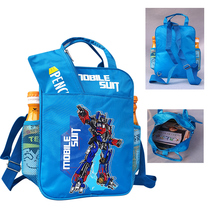 Primary school students three-way hand carry messenger backpack Cute boys and girls childrens school bag make-up bag tutoring bag portable