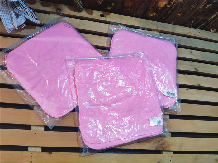 Five original packaging pure cotton wool ring small square towel hand towel multi-purpose size 23*23