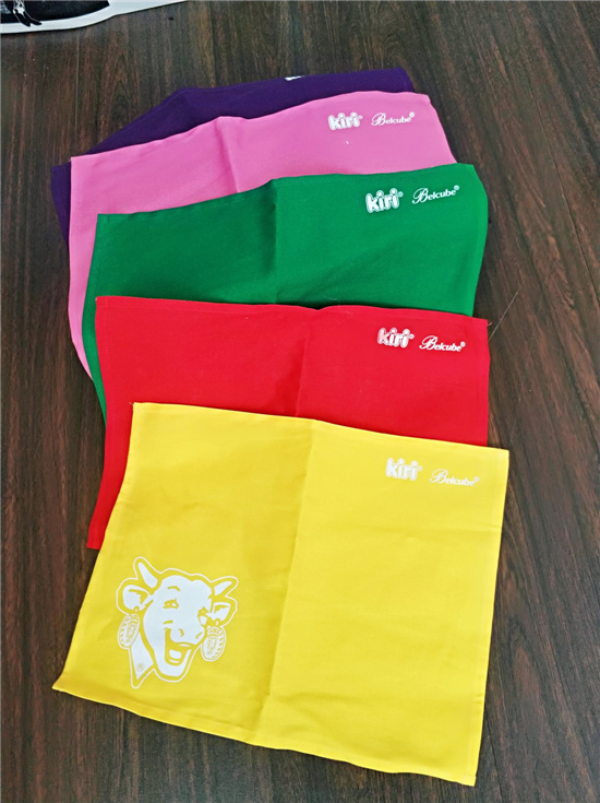 Japanese single kiri macaron candy color cotton canvas single layer placemat table cloth tea towel cost performance no one