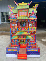 1 65 meters high folding bamboo frame spirit house funeral paper live paper room underworld house underworld folding villa paper tied bamboo frame fast installation