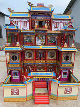 2 9 meters high folding bamboo frame spirit house burning paper live paper tape paper paste white thing villa funeral spirit house underworld spirit house