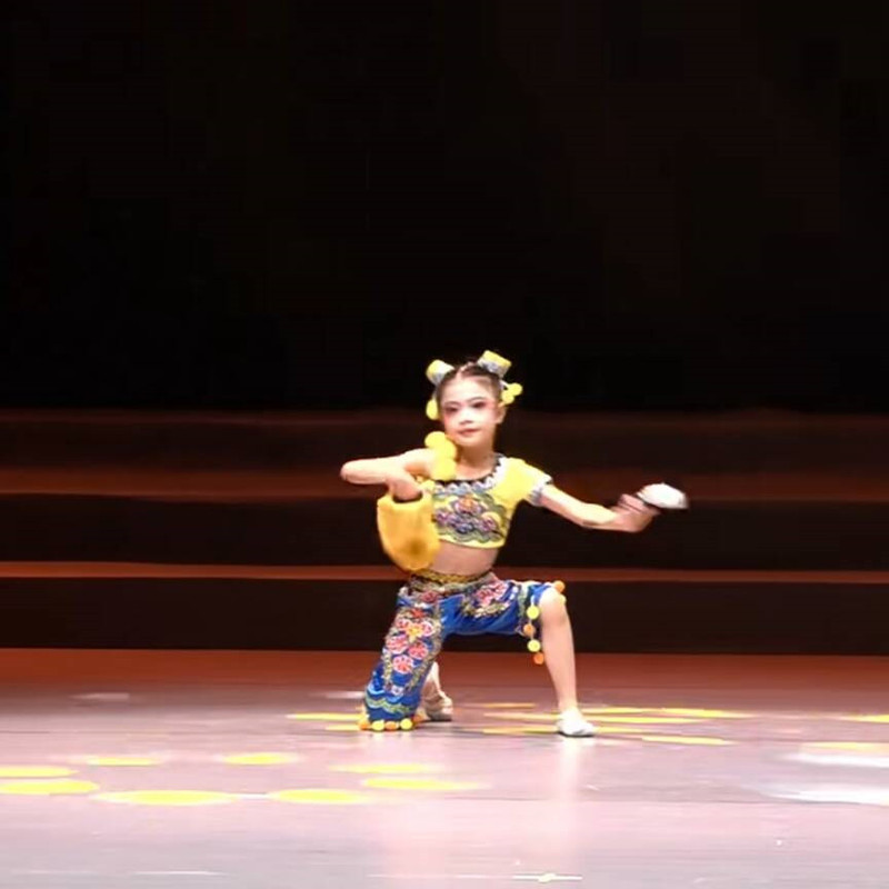 New Style Lion Dance Costume for Children's Solo Performance, Kids' Chinese Dance, Ethnic Dance Costume, Little Lion Props