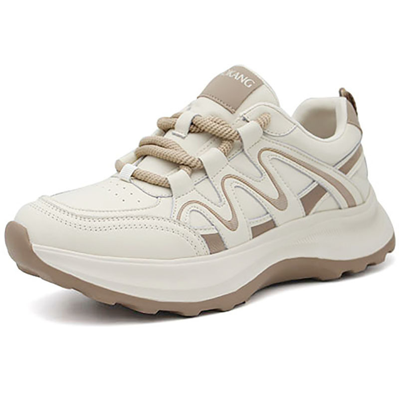 Aokang Women's Shoes Autumn Lace-Up Thick-Soled Color-Blocked White Shoes 1252432047m Apricot 1252432046m Red Aokang Women's Shoes Autumn Lace-Up Thick-Soled Color-Blocked White Shoes 1252432047m Apricot 1252432046m Red