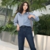 Mùa xuân 2019 mới thiết kế cổ áo sơ mi dài tay trắng rộng tay áo sơ mi nữ nhà Anna - Áo sơ mi Áo sơ mi trắng nữ form rộng tay dài Áo sơ mi