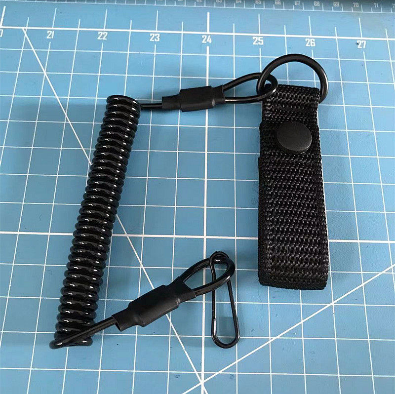 Spring gun rope molle anti-lose safety rope gun platform 92G modified telescopic gun platform rope hanging rope elastic universal steel wire money-Taobao
