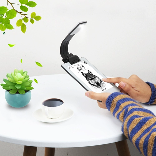 Подходит для Kindle, лампа для чтения, лампа для чтения, светодиодная прикроватная электронная книга, ночное чтение, книжная лампа с зажимом, USB перезаряжаемая мини-портативная складная клипса, планшетная книга, студенческое общежитие, защита глаз, креативная лампа-закладка