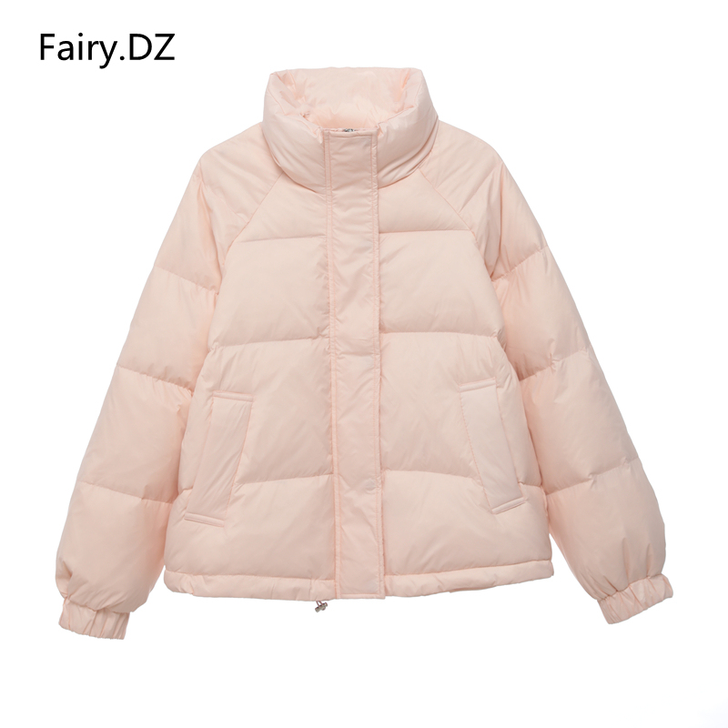 Women's Short down Jacket 2025 New Popular Lightweight Autumn and Winter Fashionable Warm White Duck down Stand Collar Puffer Jacket