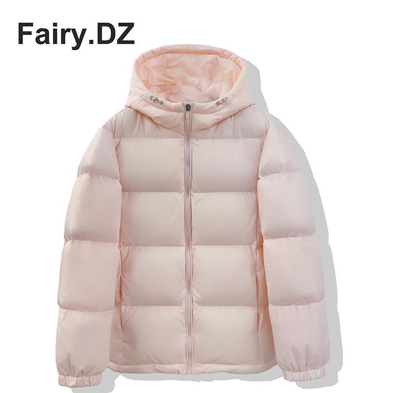 Pink Short down Jacket for Women, 2026 New Winter Thickened Style, Petite White Duck down Puffer Jacket, Loose and Slimming Pink Short down Jacket for Women, 2026 New Winter Thickened Style, Petite White Duck down Puffer Jacket, Loose and Slimming