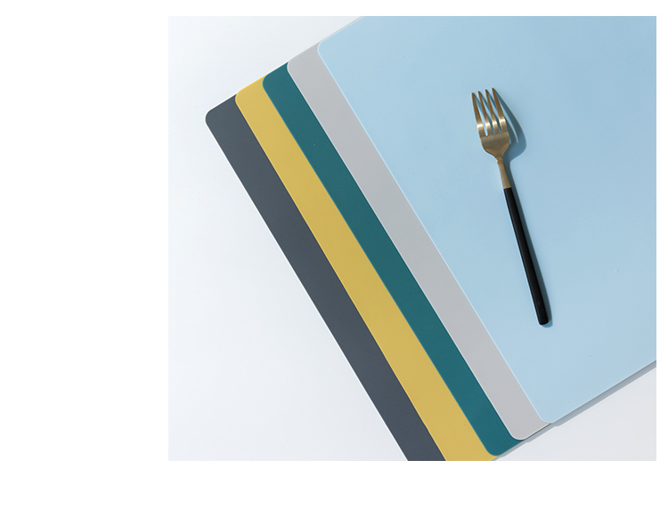 Ins gió đơn giản dày silicone Hàn Quốc placemat PVC Bắc Âu trẻ em bộ đồ ăn cách nhiệt coaster sinh viên - Khăn trải bàn khăn trải bàn dài