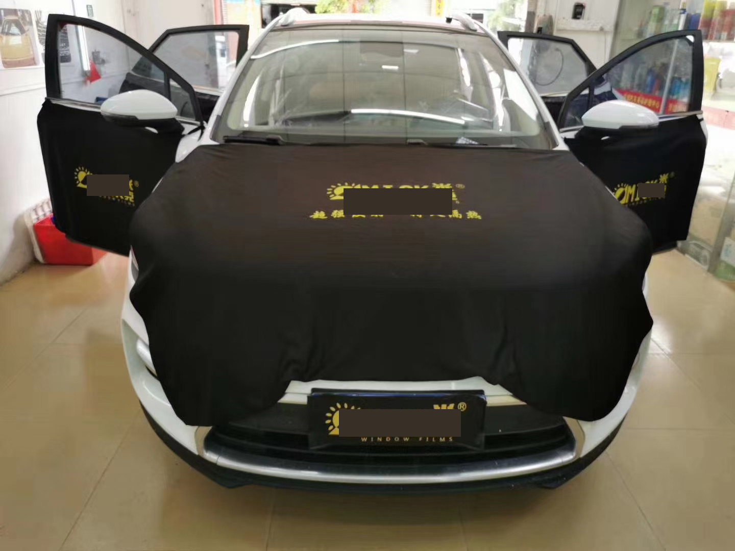 Automotive Cling Film Pads Cloth Construction Protective Sleeves Retrofit and Soundproof Explosion-proof insulating film Eusolid Saint-sheltered cloth