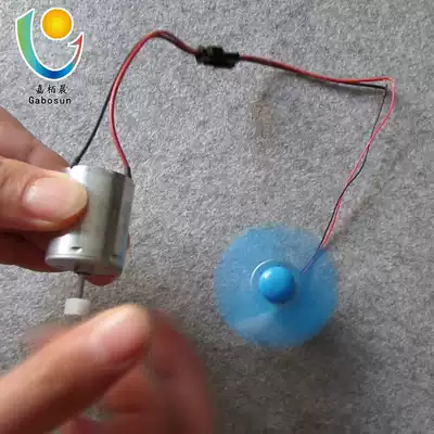 Micro hand-cranked generator set drives small fan model voltage low power is used to test small experiments