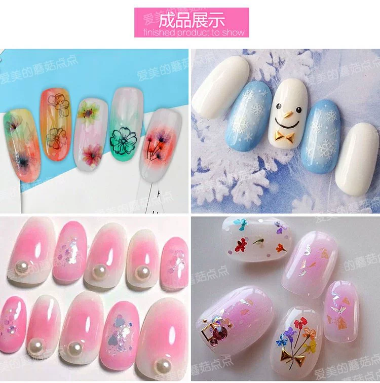 Nail smudge artifact đôi đầu smudge bút bọt biển điểm đánh dấu DIY nail dầu keo gradient công cụ móng tay bộ - Công cụ Nail