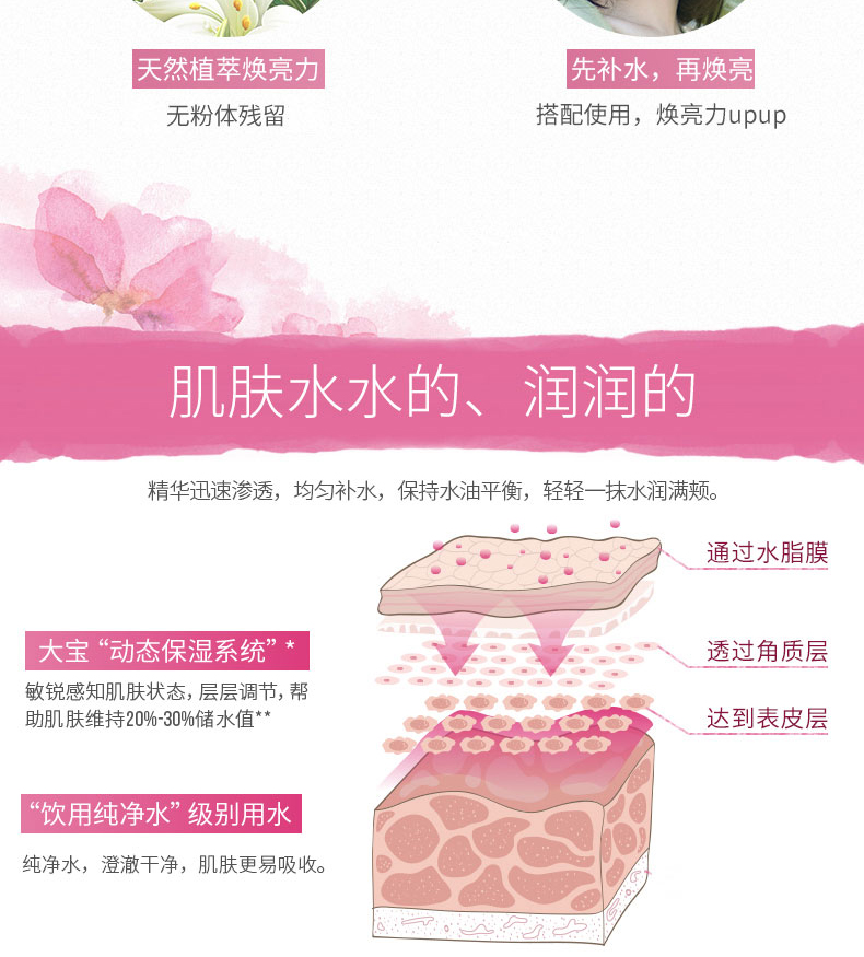 Dabao Huanliang Crystal Zengqi Lounge Water Cream Kết hợp Skold Products Moisturising Nourishing Sửa chữa chính hãng sữa dưỡng ẩm hada labo