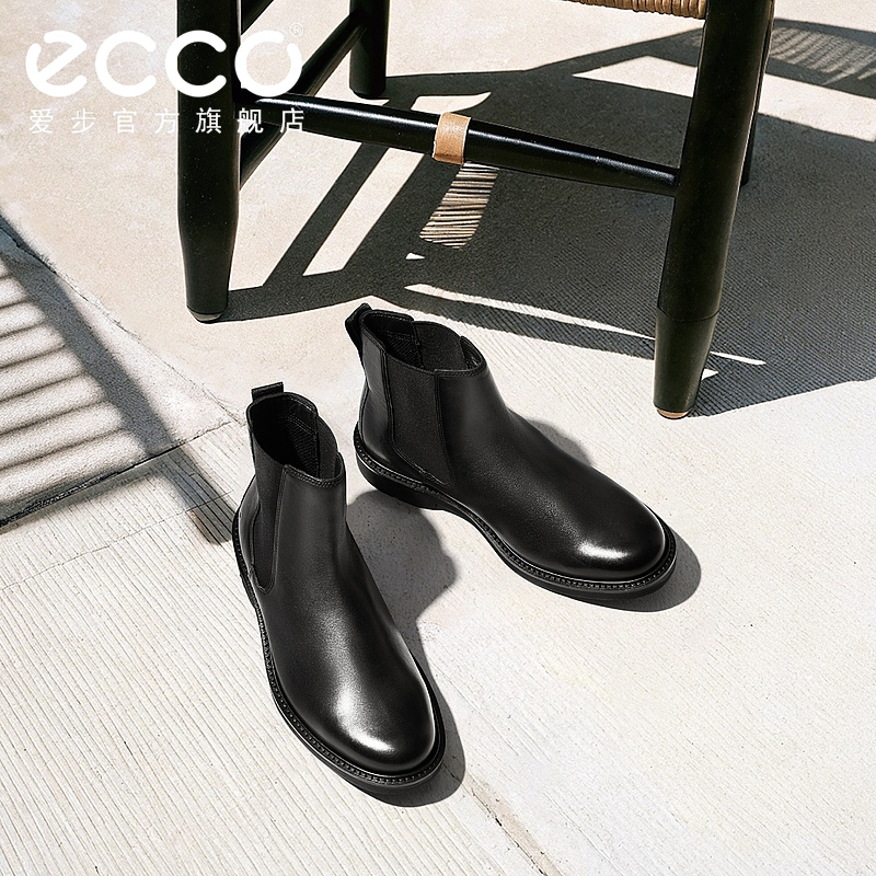 ECCO メンズ 秋冬 ショートブーツ ウェディングブーツ 英国風 チェルシーブーツ 本革ブーツ アーバン ロンドン 525694