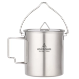 Range Rover на открытом воздухе из нержавеющей стали чашки кофейной чашки складной ручкой с крышкой портативной туристический кемпинг чаша