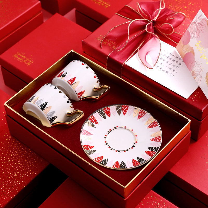 Creative couple's cup for cup newlywed wedding gift for newcomer bridesmaid gift bridesmaids birthday gift-Taobao