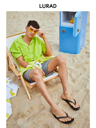 路拉迪 Нескользящие сланцы, черные слайдеры, резиновые пляжные тапочки, мягкая подошва