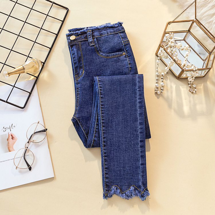 Quần đen nữ mùa thu đông 2018 legging mới mặc quần bó cộng với quần jeans ống nhung dày đa năng quần ấm mùa đông phụ nữ