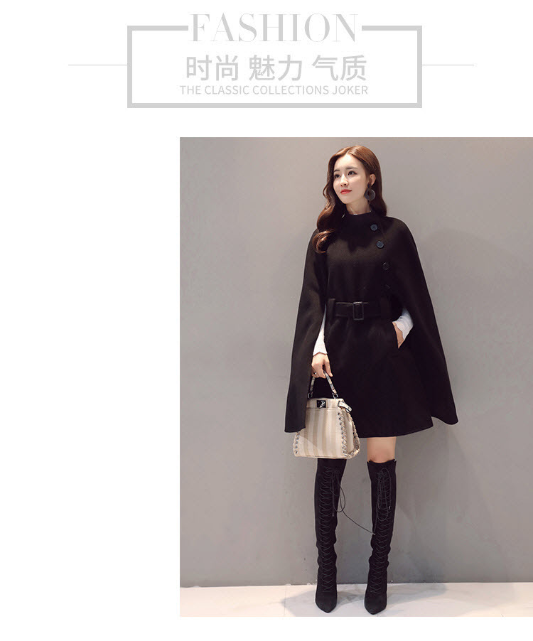 2019 quần áo mùa đông mới của phụ nữ Áo khoác gió Hepburn chần áo choàng len khí chất quý bà áo len dài - Áo khoác dài áo khoác adidas