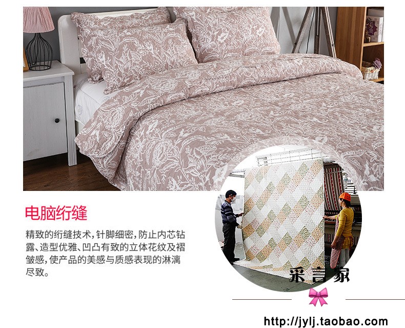 Mùa thu và mùa đông bông trải giường đơn mảnh / ba mảnh Bộ chăn ga gối đệm bông trải giường dày quilting Hàn Quốc bộ ga giường đẹp
