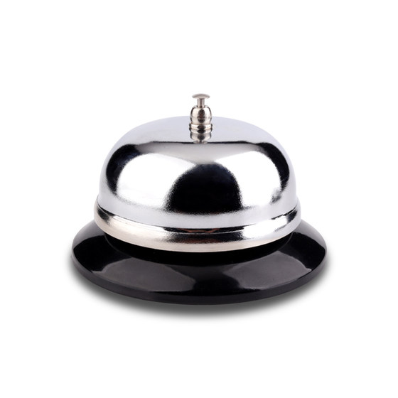 Stainless steel serving bell called meal bell live broadcast room boarding bell summons reminder bell ringing loud bell