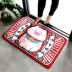 Cartoon lợn mat đỏ cửa mat trượt toilet cửa phòng ngủ mat con nhà vệ sinh thảm phòng tắm thấm - Thảm sàn thảm nhựa Thảm sàn