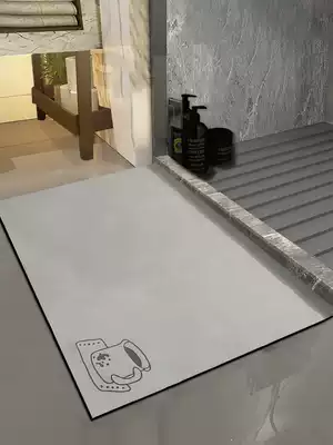 Bathroom absorbent floor mat diatom mud powder room non-slip mat home quick-drying toilet toilet door floor blanket