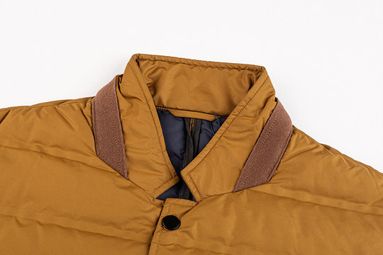 Niaojia shear mark stand collar abajo chaqueta de manga suelta para hombres jóvenes pato blanco abajo moda casual top 94073