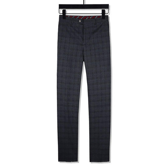 Брюки прямого кроя из шерстяной ткани в весеннем стиле Niaojia для молодых мужчин, универсальные деловые длинные брюки, разные фасоны.