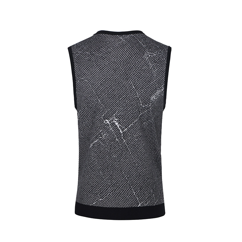 Báo chim nam vest áo thun cotton cotton mùa xuân và mùa thu chạm đáy áo trẻ trung cổ chữ V vest xám ao ba lo nam