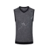 Báo chim nam vest áo thun cotton cotton mùa xuân và mùa thu chạm đáy áo trẻ trung cổ chữ V vest xám ao ba lo nam Áo vest cotton