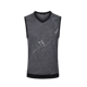 Báo chim nam vest áo thun cotton cotton mùa xuân và mùa thu chạm đáy áo trẻ trung cổ chữ V vest xám ao ba lo nam