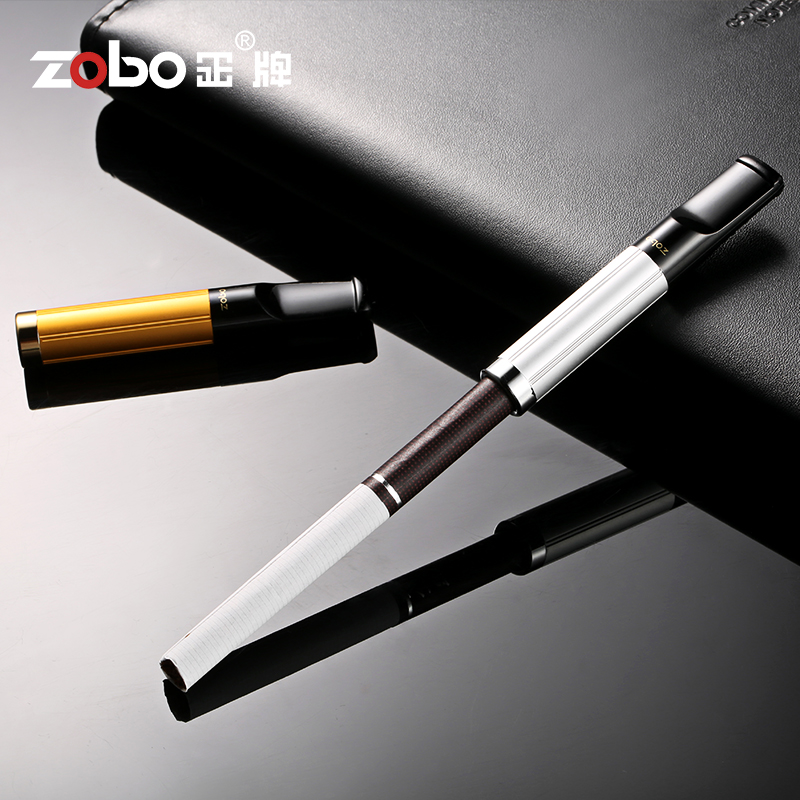 zobo positive plate changing core type cigarette holder filter circulating type washable filter tip thickness smoke double used for men's cigarettes