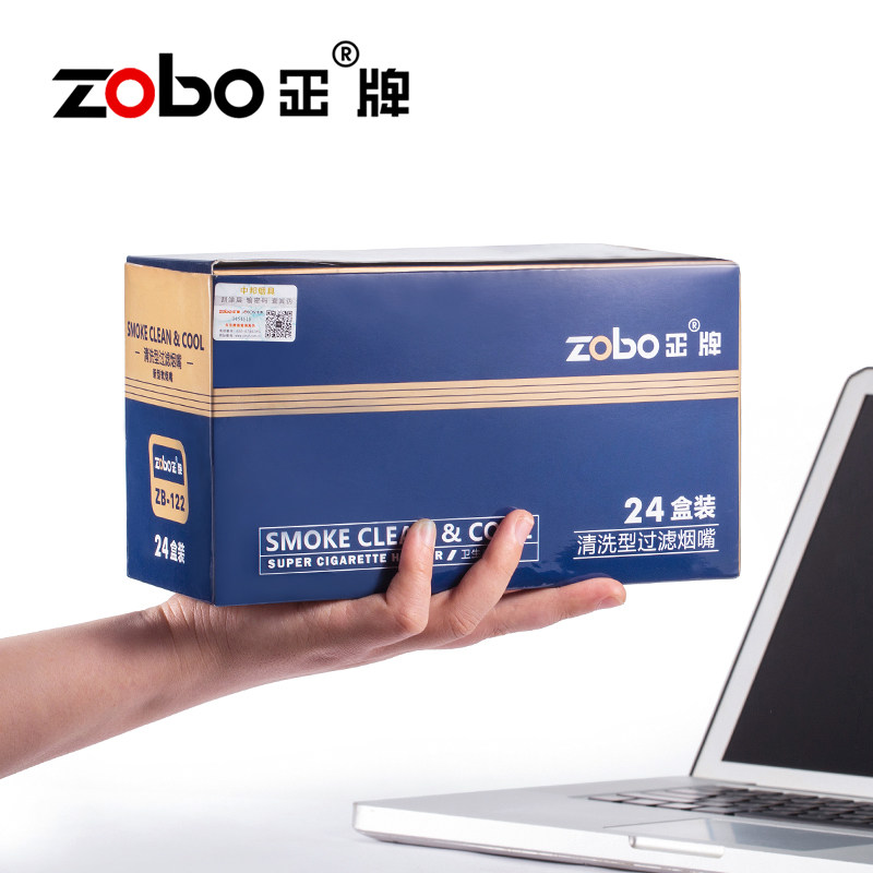 zobo positive plate cigarette holder circulating type washable filter male and female soft filter abandonment type smoking set case