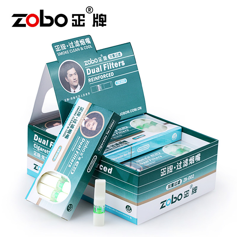 Zobo genuine cigarette filter disposable disposable filter men's double microporous filter cigarette smoking set