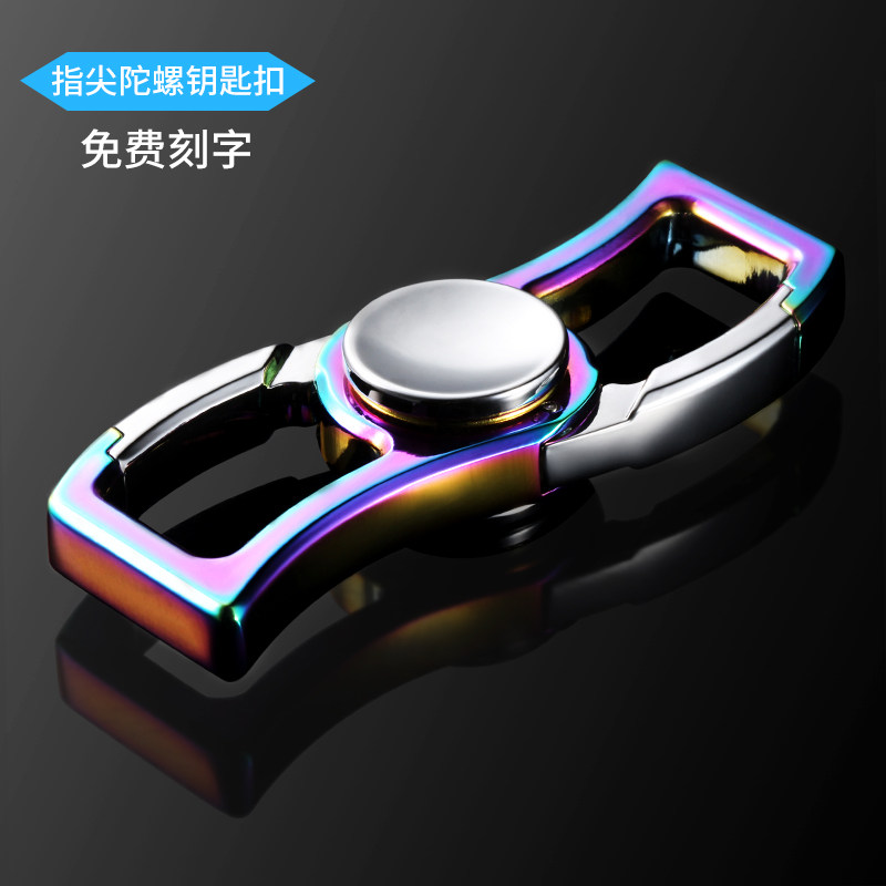 ZOBO car key button fingertips top male and female waist hanging metal key necklace creative gift custom lettering