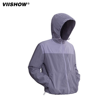 Viishowupf50+ ice silk sun protection clothing men's summer lightweight jacket 2025 new fishing sun protection clothing