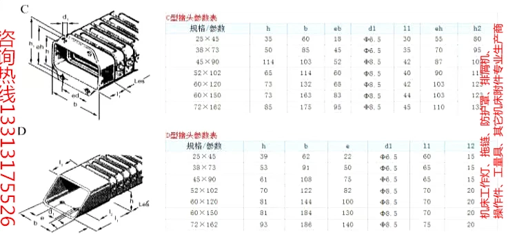 Đảm bảo chất lượng Phần cứng cơ khí Khoang bên trong 52x102 Ống dẫn DGT cao vút Vỏ bảo vệ kín