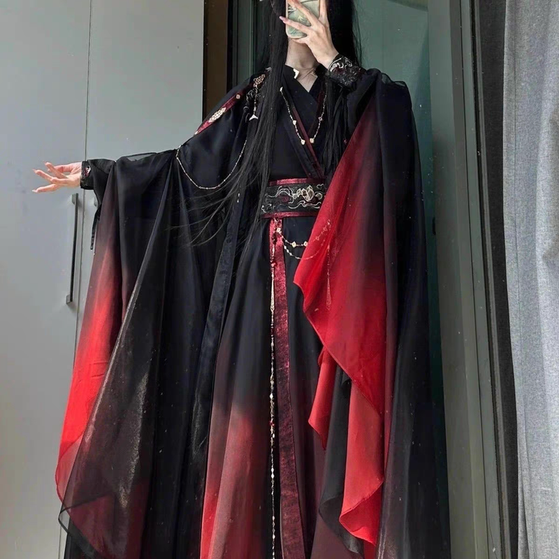Jingyu Hanfu Film Style Fairy Tale Style Martial Arts Unisex Magic Path Wei Wuxian Cosplay Ancient Style Comic Exhibition Performance Costume