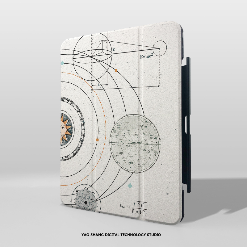 Magic Universe Equation Is Suitable for 2025Pro13 Mini 7 Case Air10.5 Magnetic Style 10.9 Simple Original iPad Protective Case Huawei Matepad12.2/11.5/10.8 Tablet Case