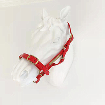 Horse faucet patent leather display bridle saddle saddle equestrian sports lead horse waterproof and antifreeze material pure copper accessories