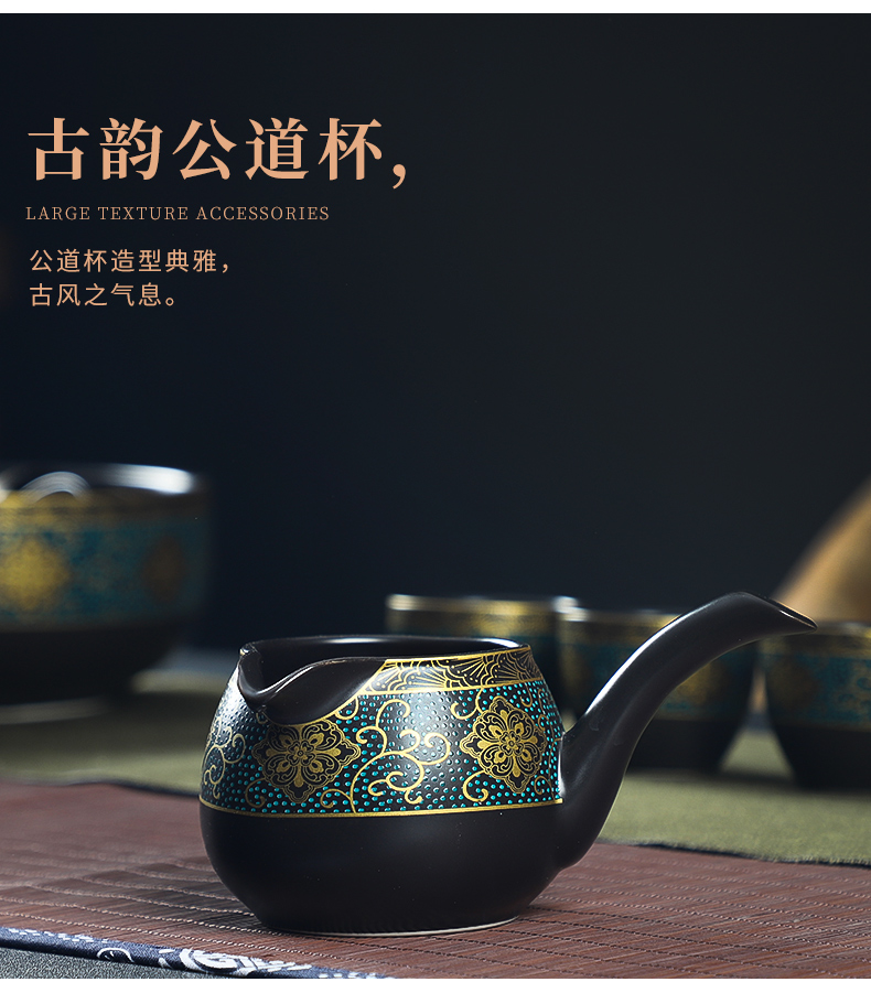 Howe auspicious lazy stone mill rotate the teapot half automatic tea sets household contracted ceramic kung fu tea cups