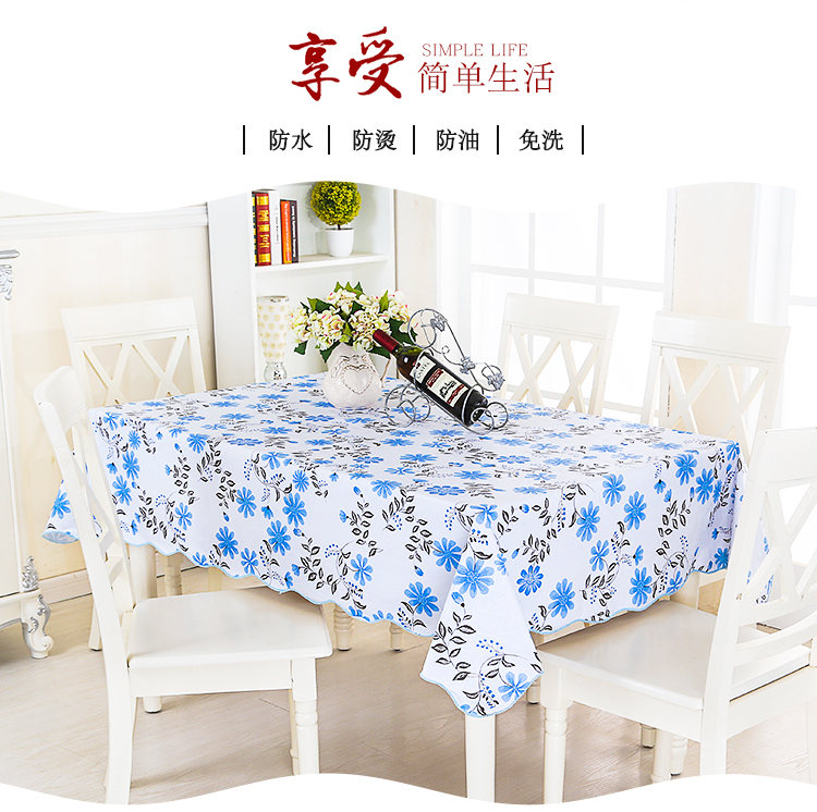 Mục Vụ phòng khách PVC khăn trải bàn chống thấm dầu nóng dùng một lần khăn trải bàn nhựa bàn tròn bàn ăn hình chữ nhật bàn cà phê mat - Khăn trải bàn khăn trải bàn tròn tiệc cưới