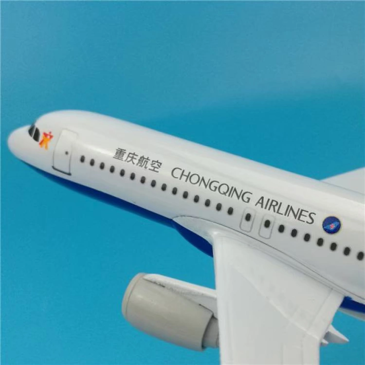 Trùng Khánh Airlines Airbus A320 mô phỏng tĩnh kim loại mô hình máy bay quà tặng trang trí 20 cm